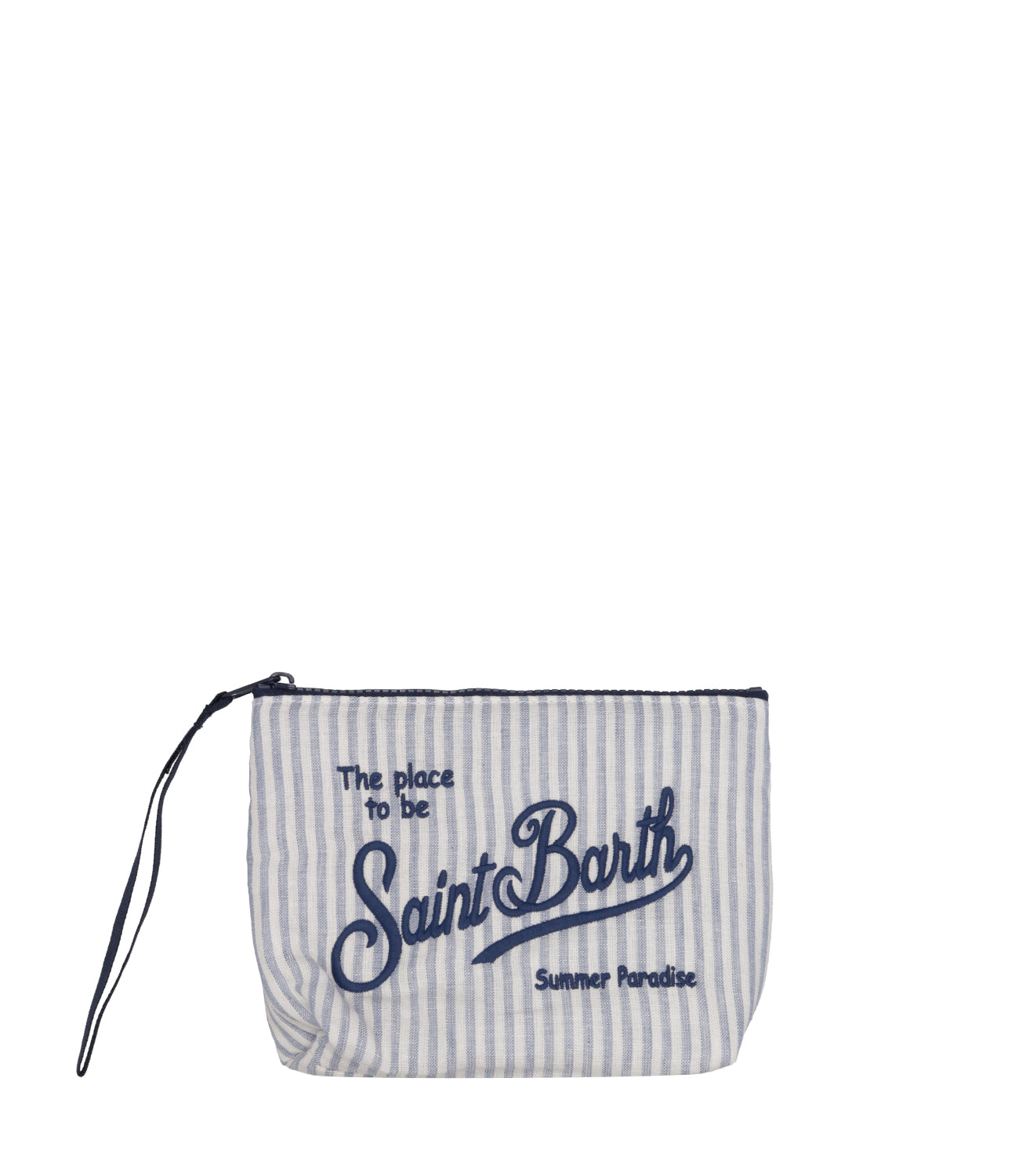 MC2 Saint Barth | Pochette Aline Soft Bianco e Celeste