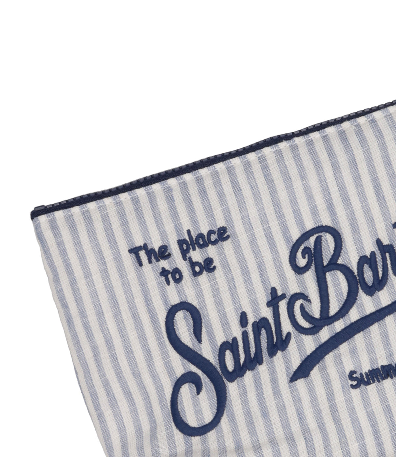 MC2 Saint Barth | Pochette Aline Soft Bianco e Celeste