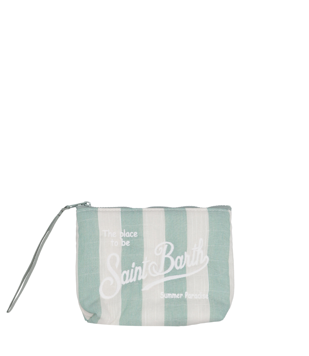 MC2 Saint Barth | Pochette Aline Soft Bianco e Verde