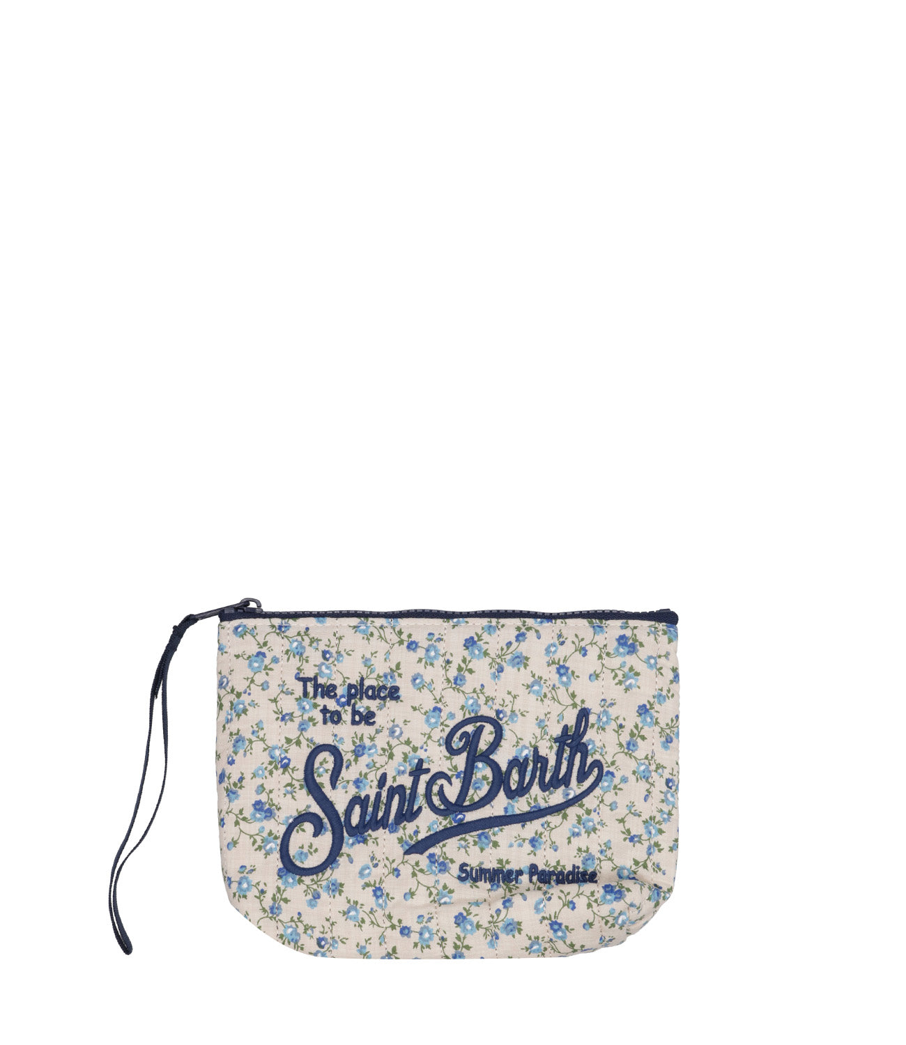 MC2 Saint Barth | Pochette Aline Soft Bianco e Celeste