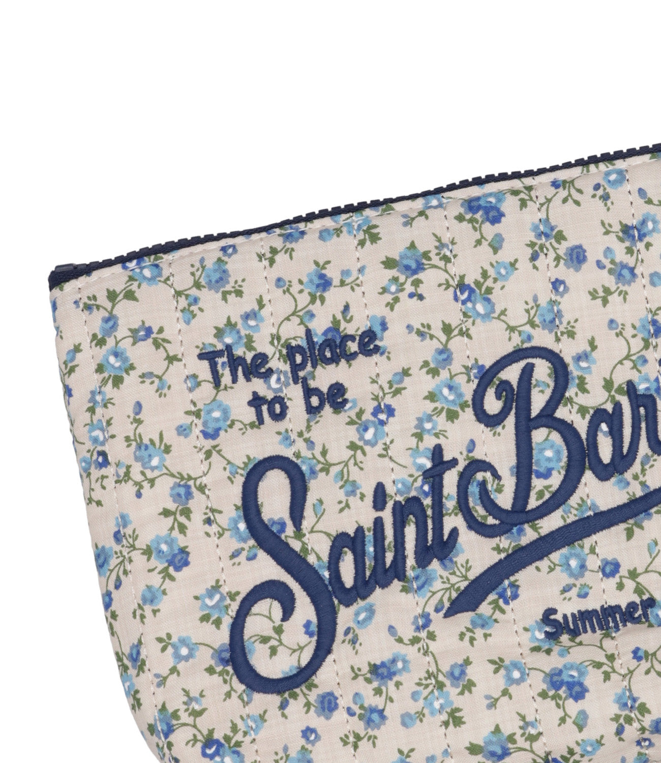 MC2 Saint Barth | Pochette Aline Soft Bianco e Celeste