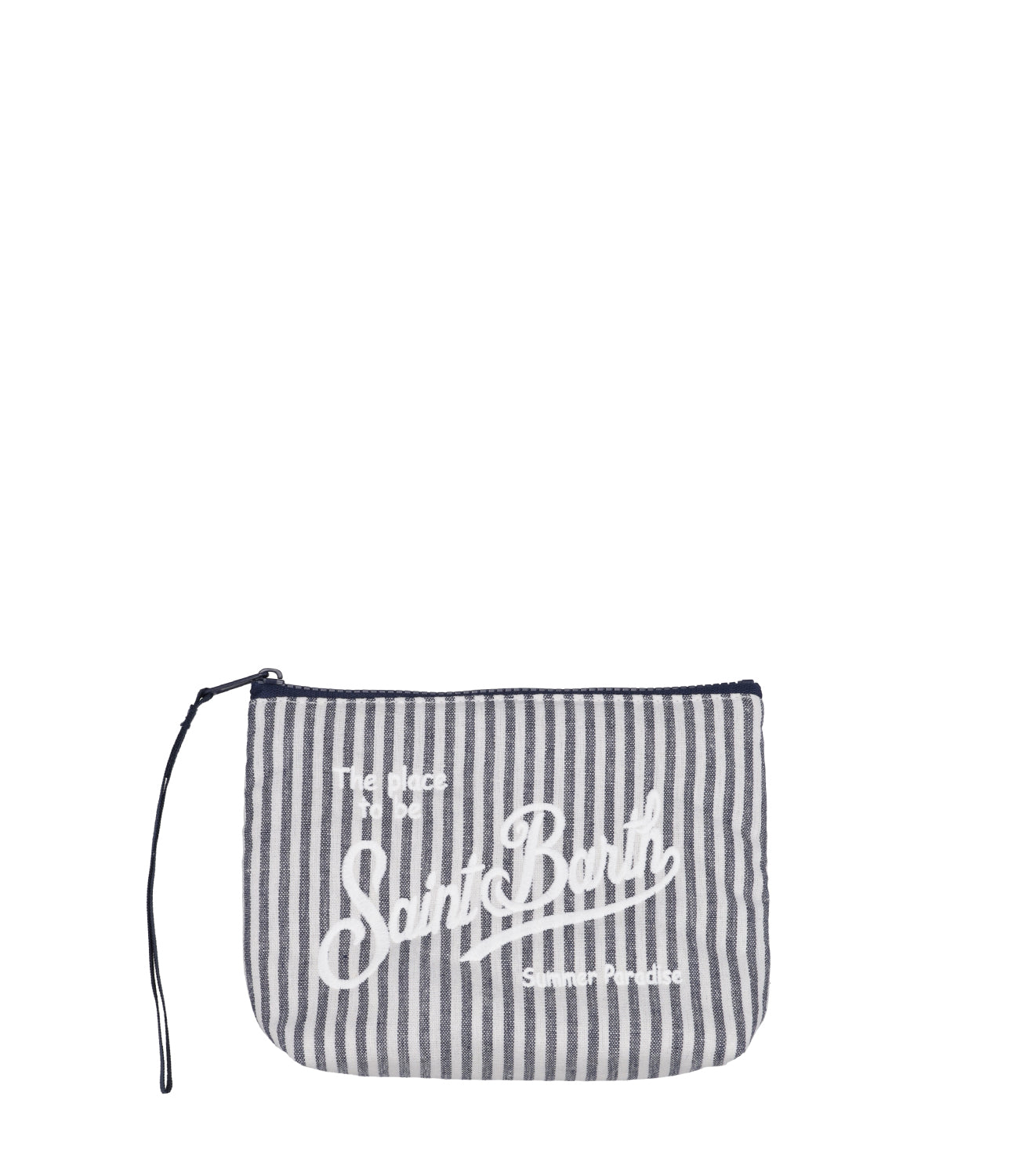 MC2 Saint Barth | Pochette Aline Soft Bianco e Blu