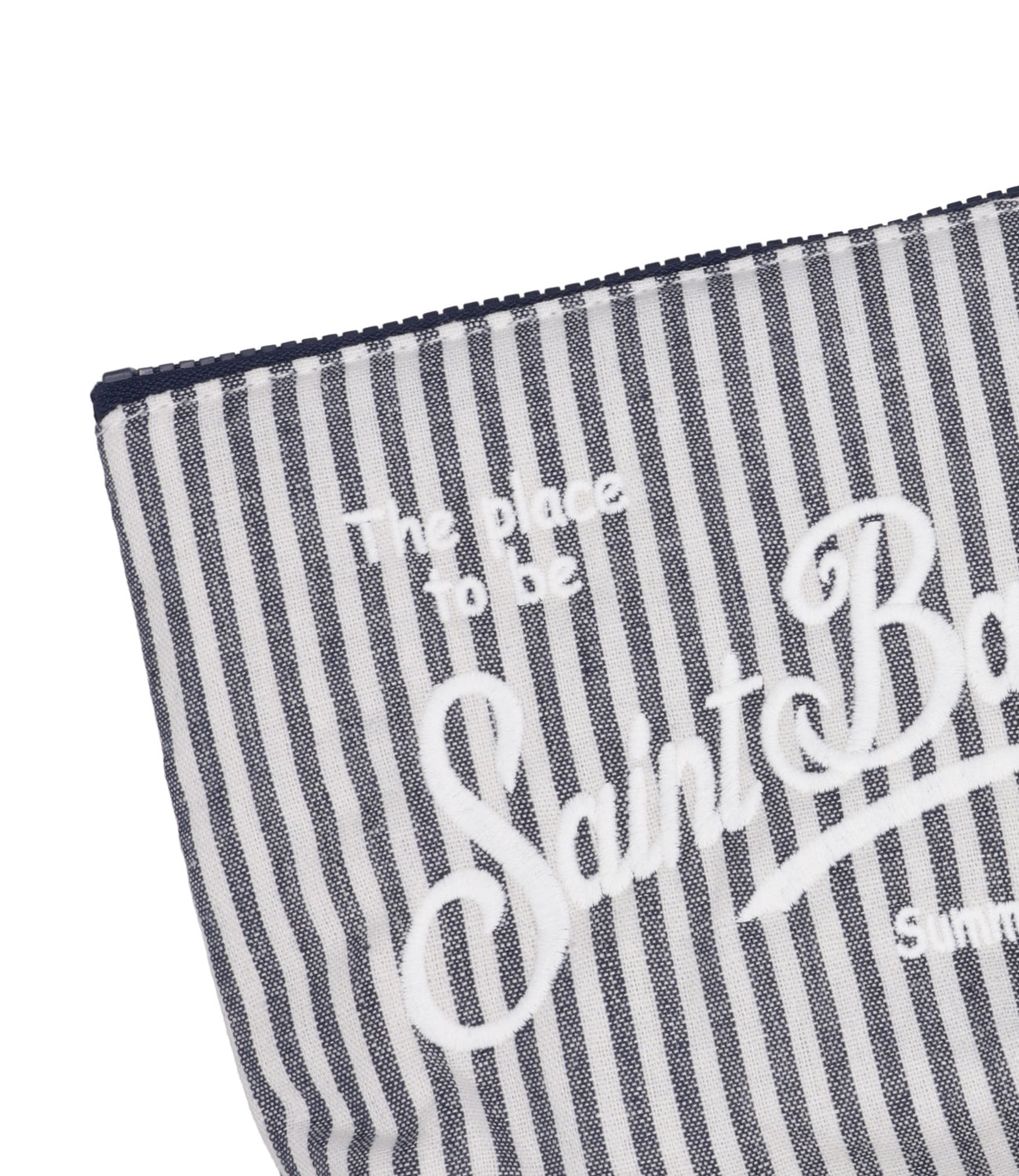 MC2 Saint Barth | Pochette Aline Soft Bianco e Blu