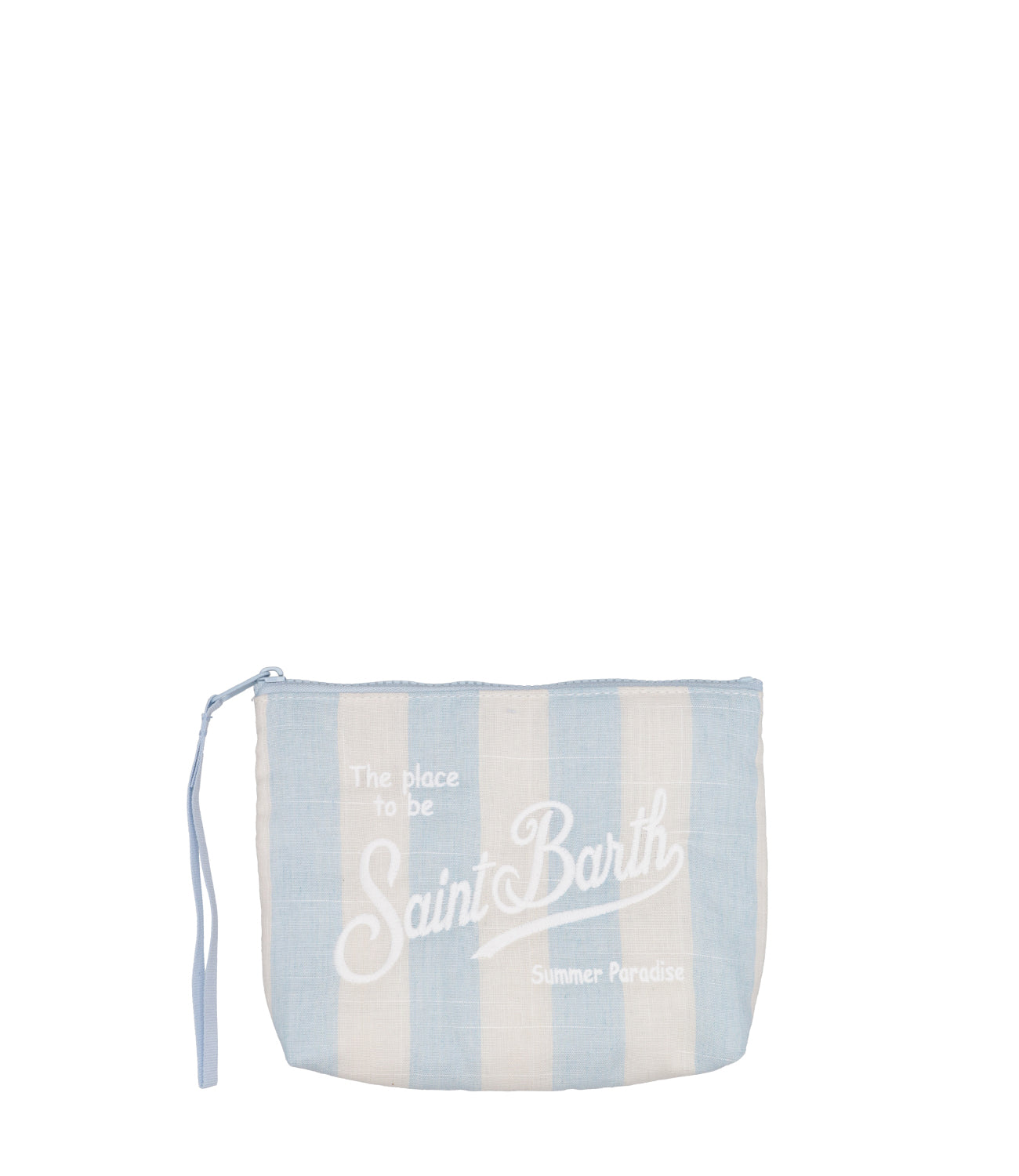 MC2 Saint Barth | Pochette Aline Soft Ecru e Celeste