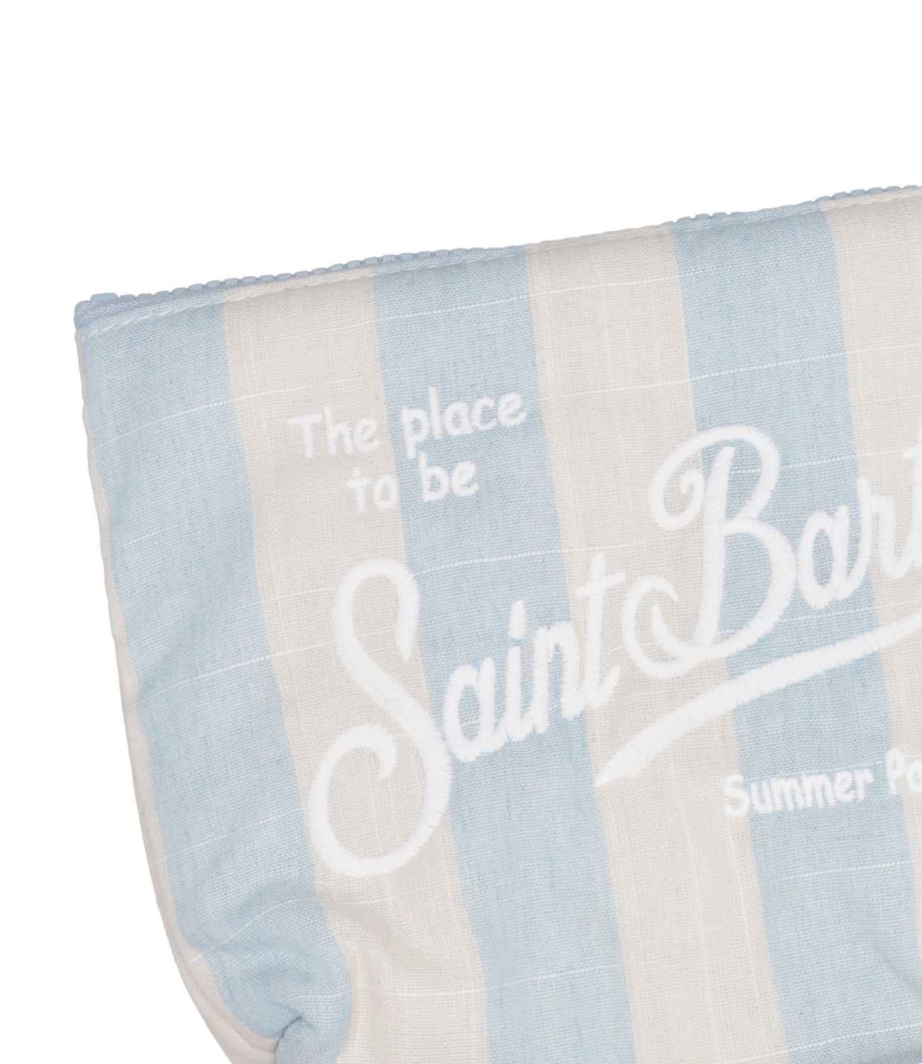 MC2 Saint Barth | Pochette Aline Soft Ecru e Celeste