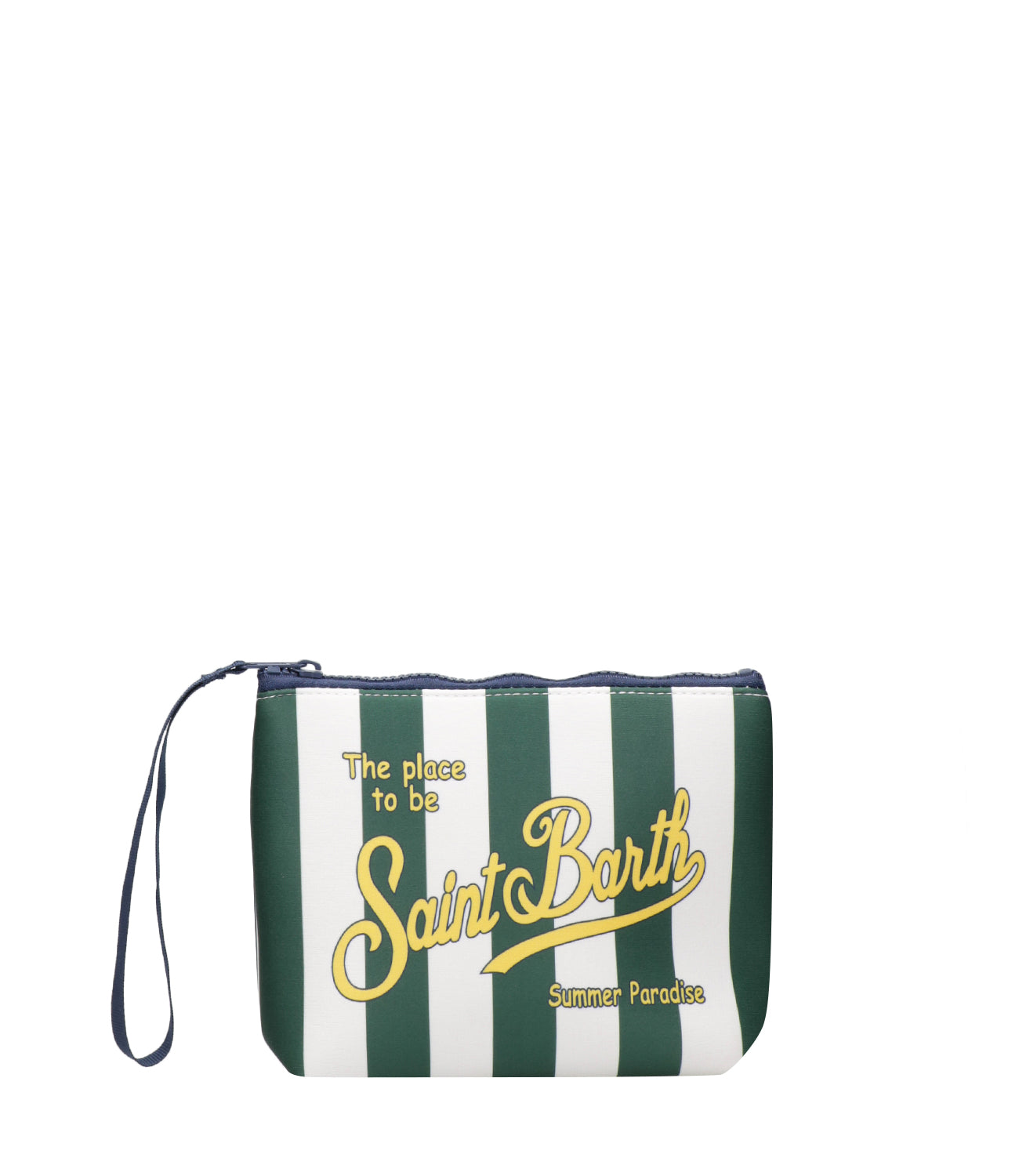 MC2 Saint Barth | Pochette Aline Bianco e Verde