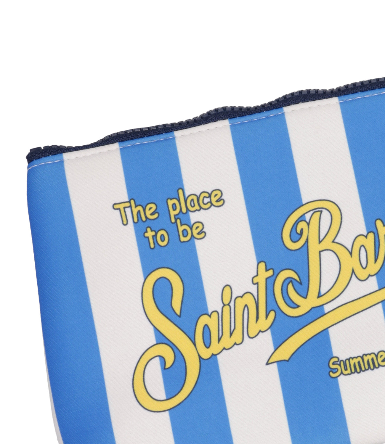 MC2 Saint Barth | Pochette Aline Bianco e Azzurro