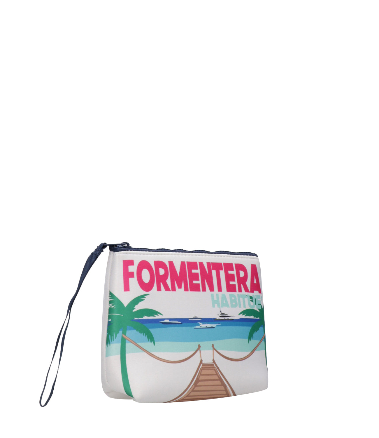 MC2 Saint Barth | Pochette Aline Bianco e Fuxia