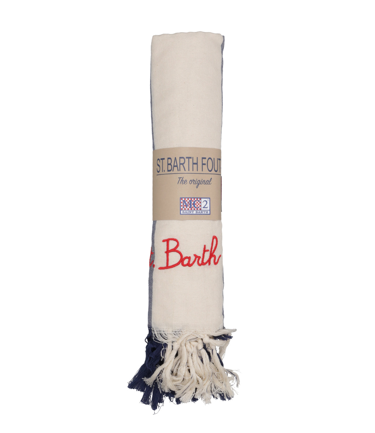 MC2 Saint Barth | Telo Foutas Light Bianco e Blu