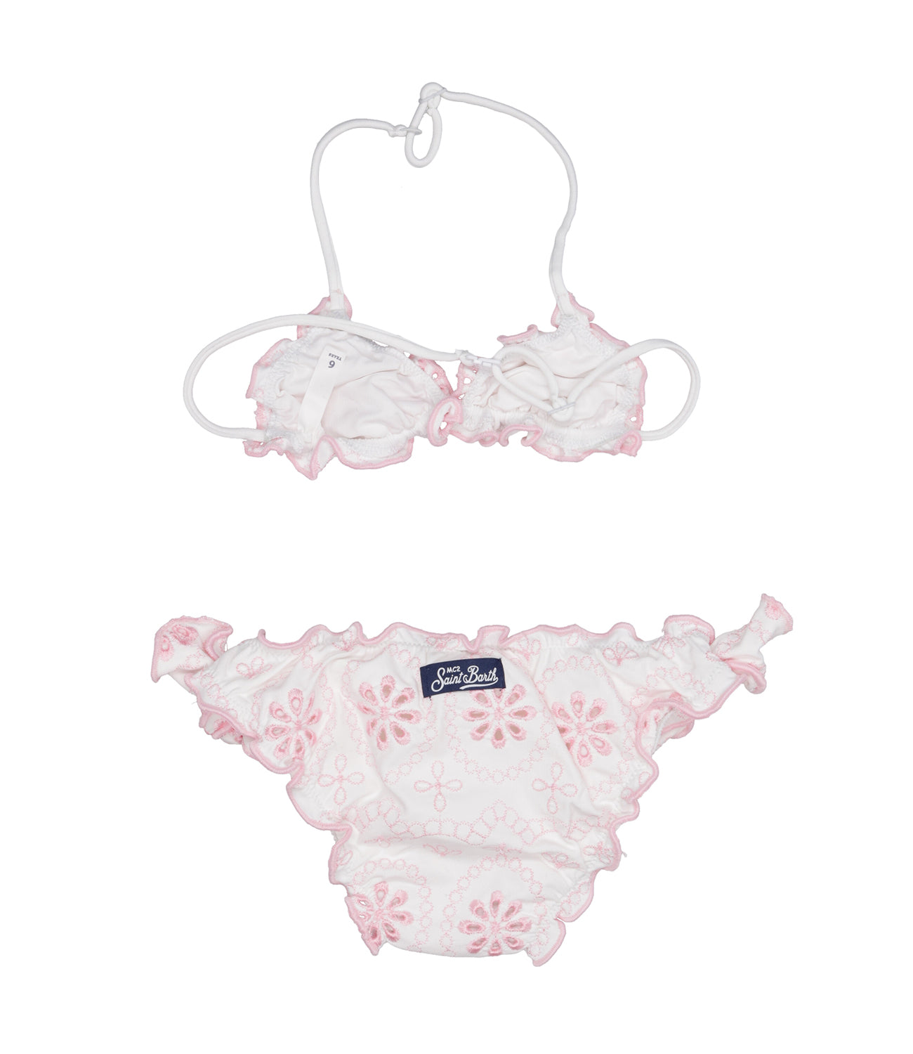 MC2 Saint Barth Kids | Costume Bikini Bianco e Rosa