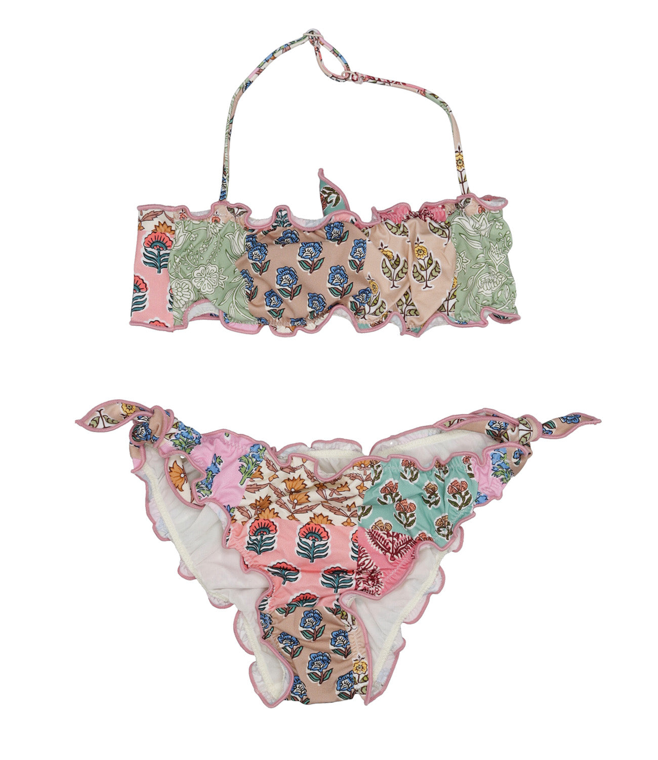MC2 Saint Barth Kids | Costume Bikini Rosa e Beige