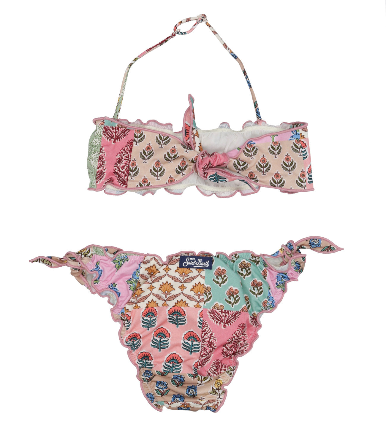 MC2 Saint Barth Kids | Costume Bikini Rosa e Beige