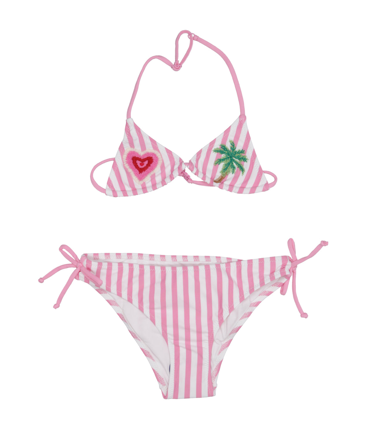 MC2 Saint Barth Kids | Costume Bikini Bianco e Rosa
