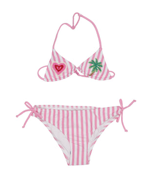 MC2 Saint Barth Kids | Costume Bikini Bianco e Rosa