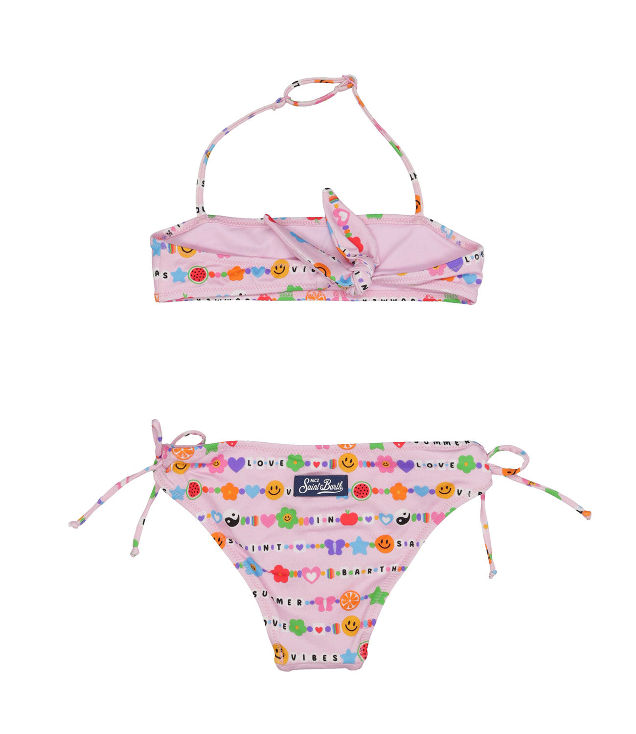 MC2 Saint Barth Kids | Costume Bikini Bianco e Rosa
