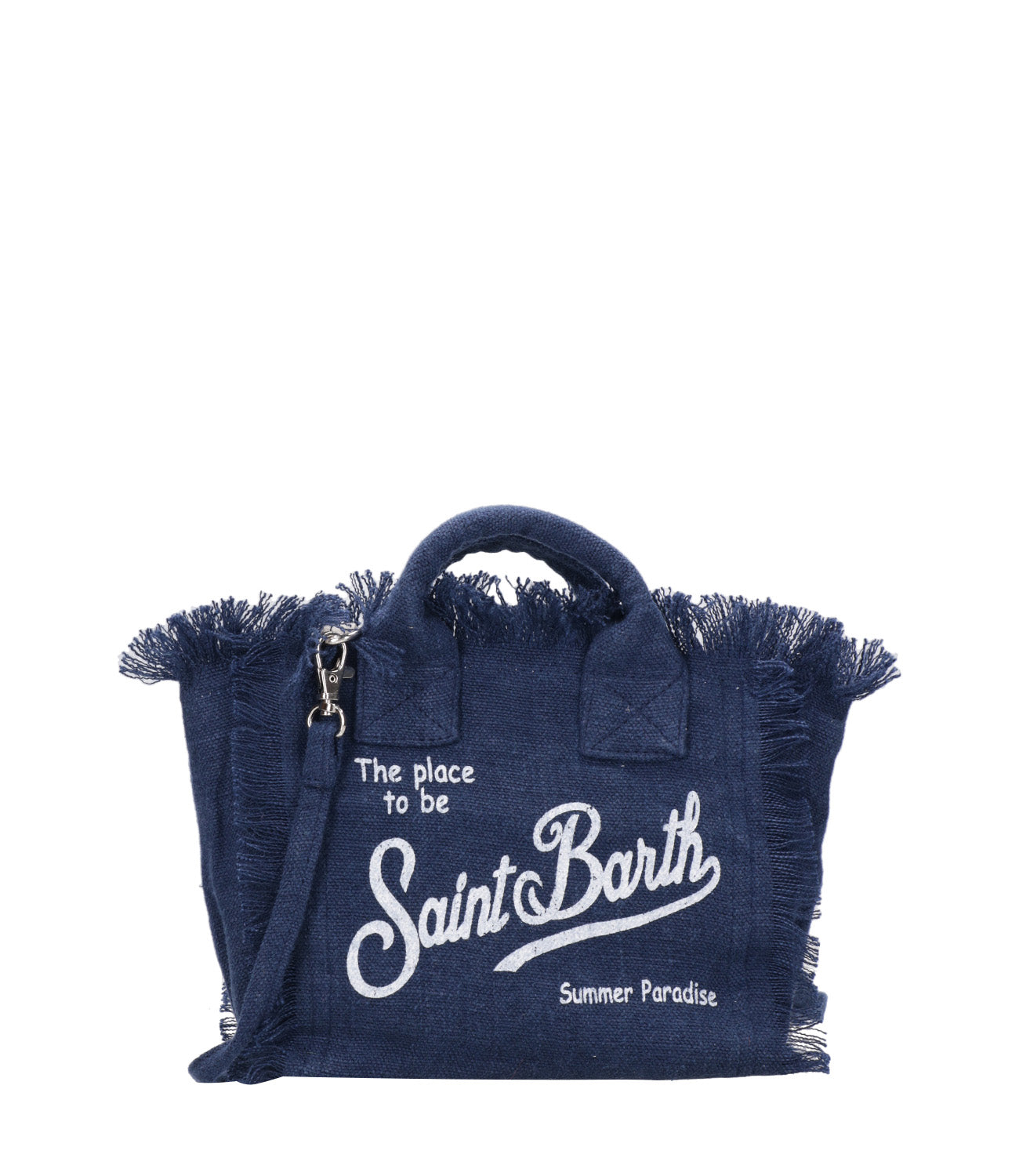 MC2 Saint Barth | Borsa a Mano Vanity Mini Linen Blu navy