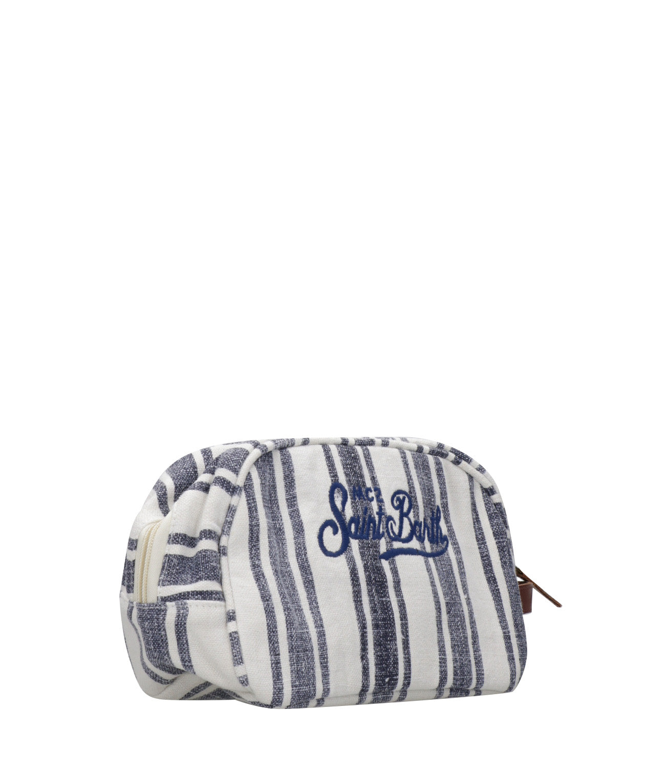 MC2 Saint Barth | Beauty case Westwood Linen Bianco e Blu denim