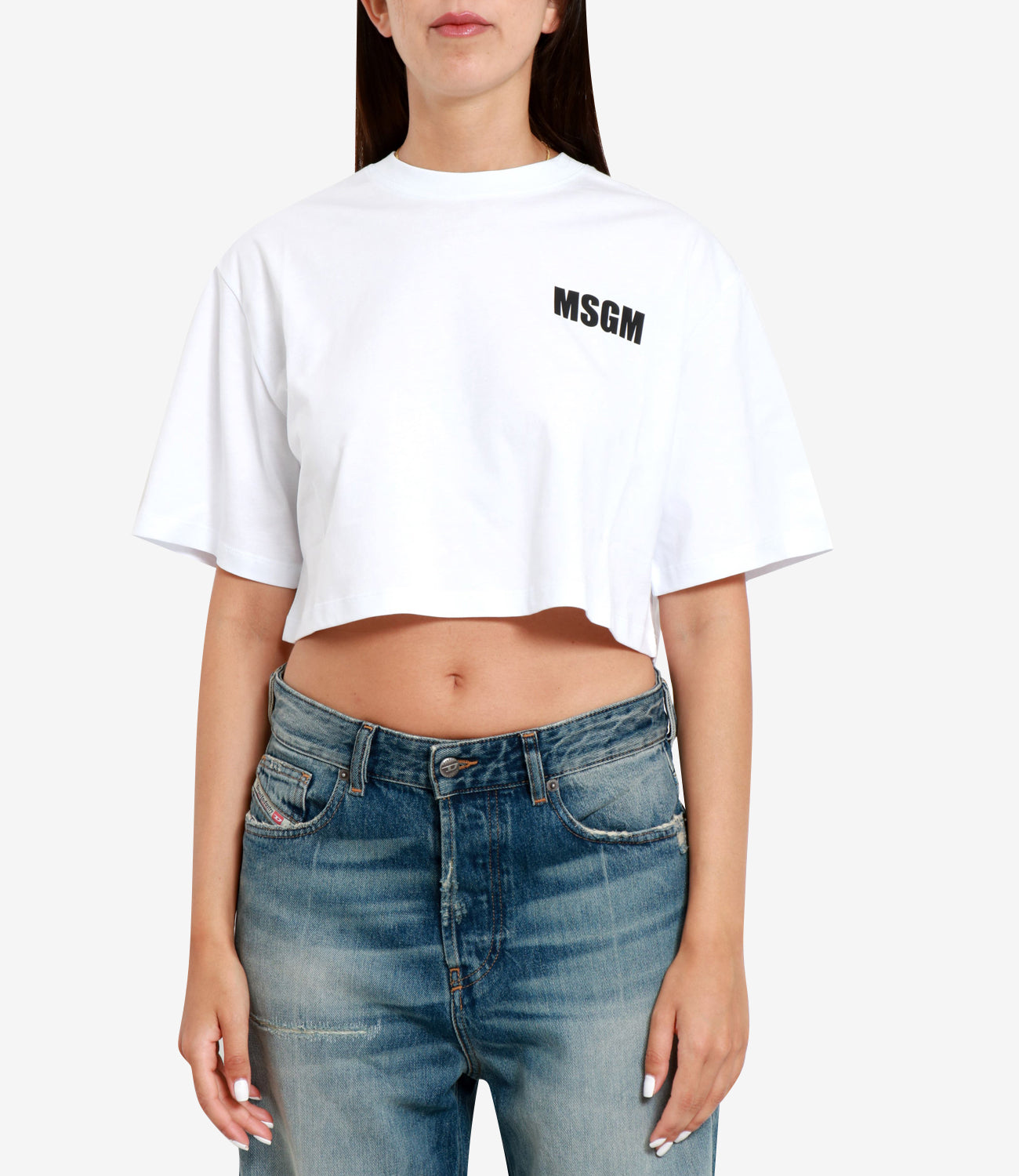 MSGM | T-Shirt Bianco Ottico