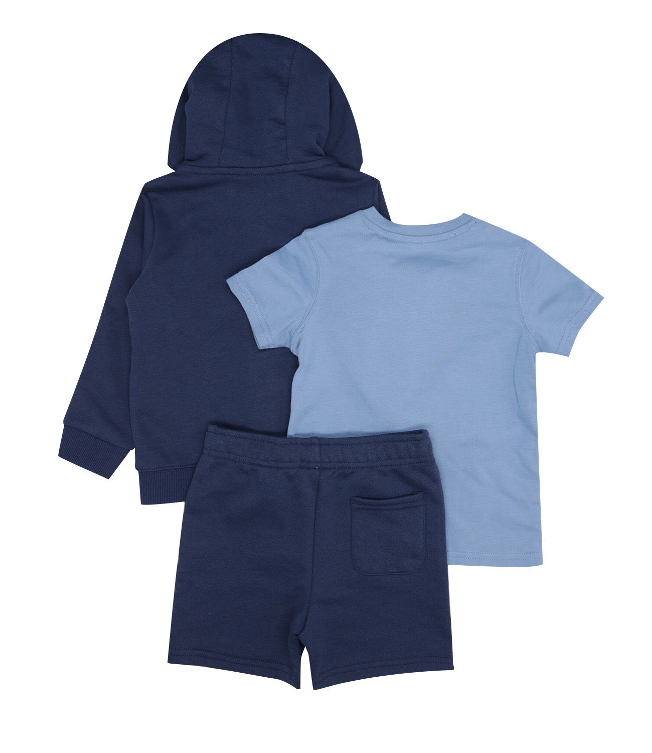 New Balance Kids | Set Felpa T-shirt e Shorts Celeste e Blu