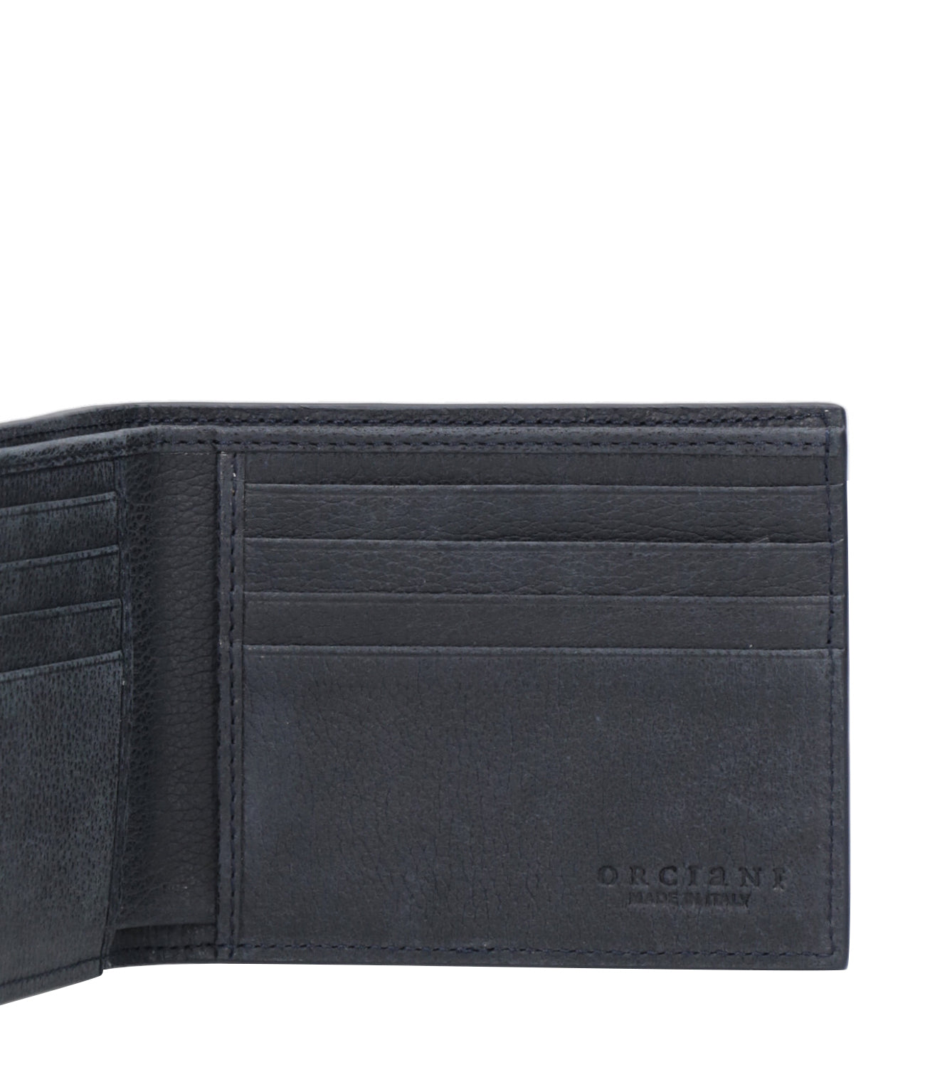 Orciani | Portafogli Chevrette Woven Blu navy