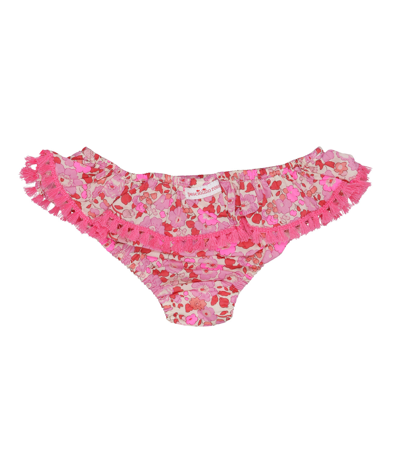 Pesciolino Rosso Beachwear | Costume Slip Panna e Rosa