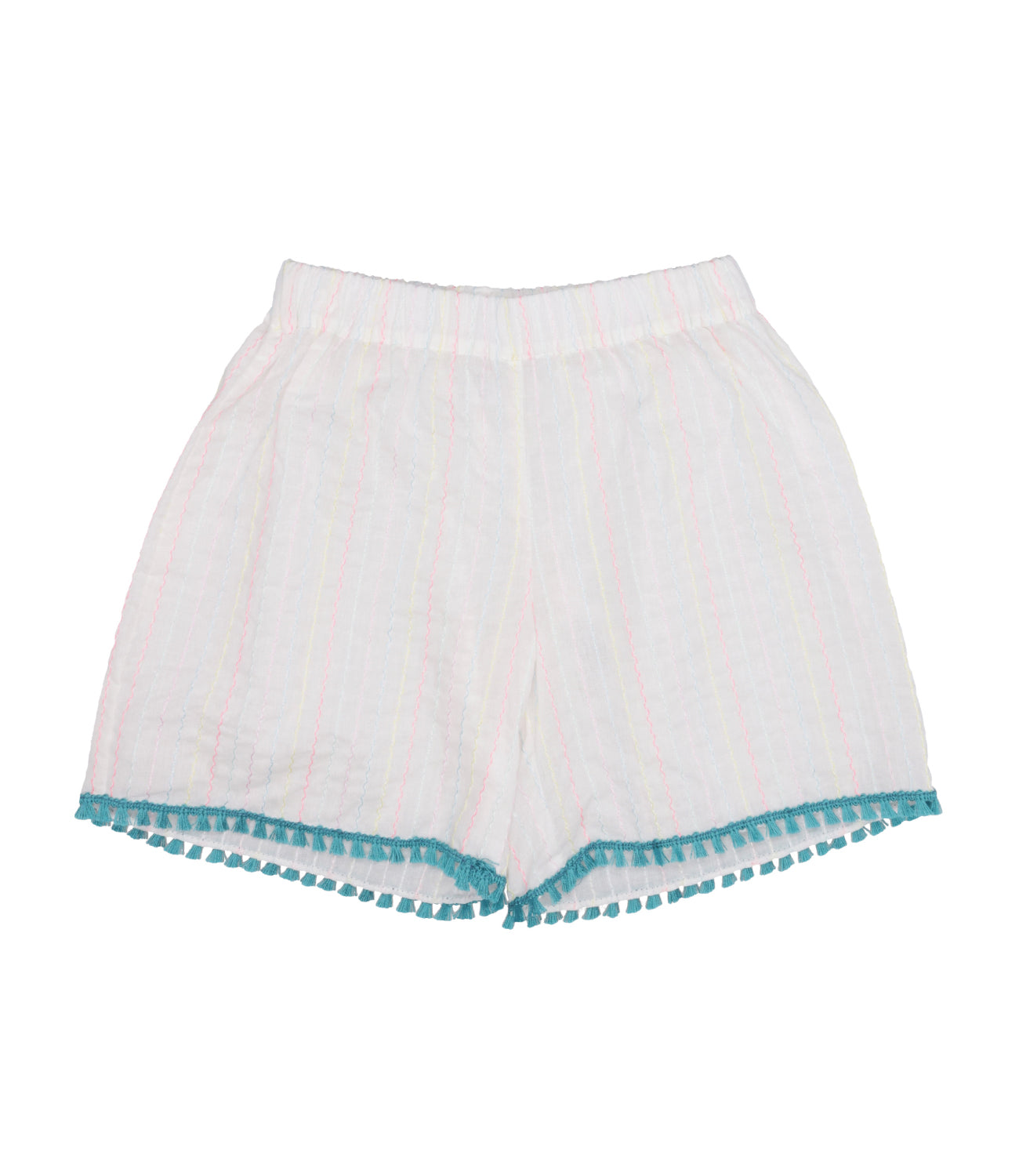 Pesciolino Rosso Kids Beachwear | Shorts Bianco e Turchese