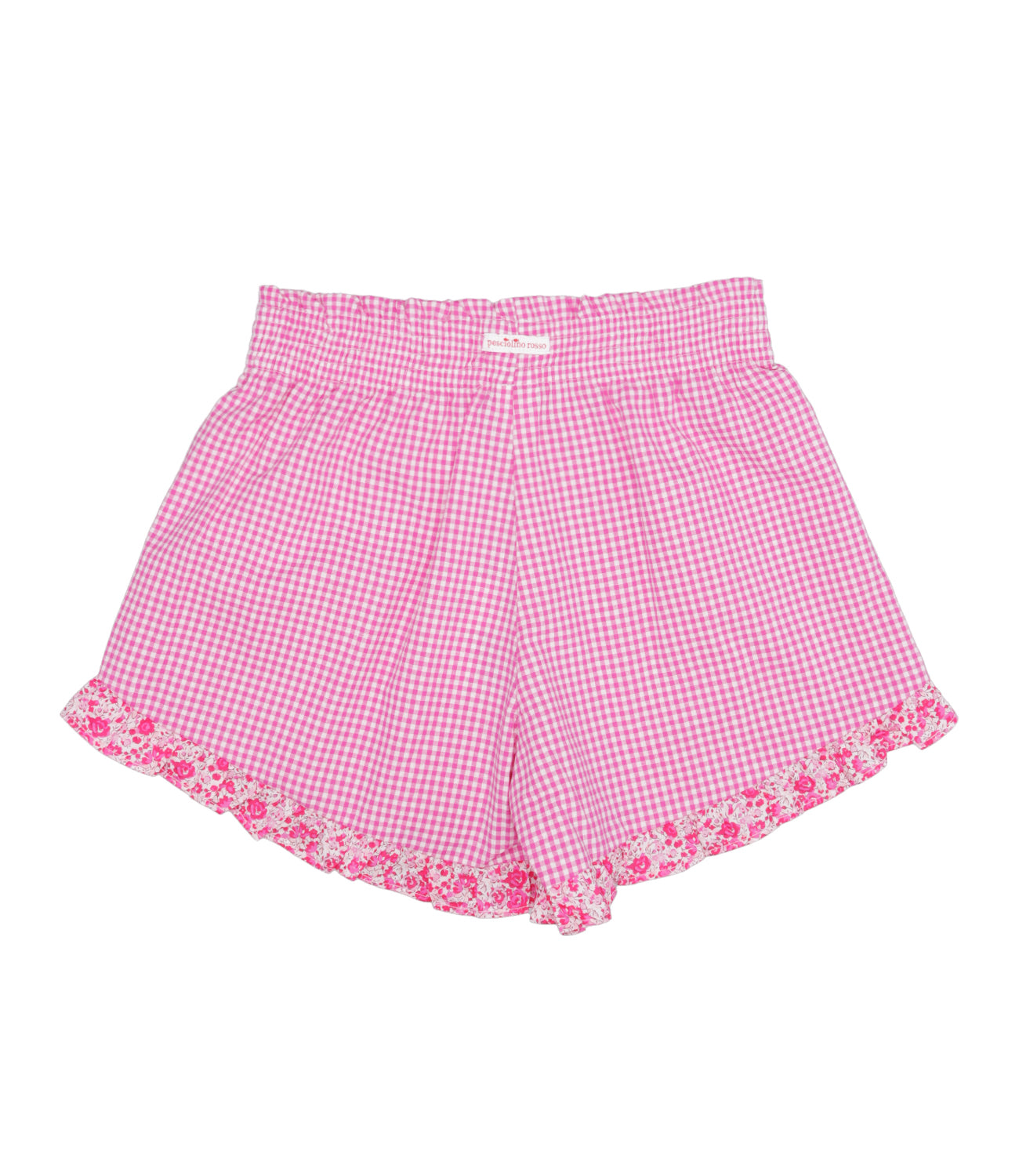 Pesciolino Rosso Kids Beachwear | Shorts Bianco e Rosa