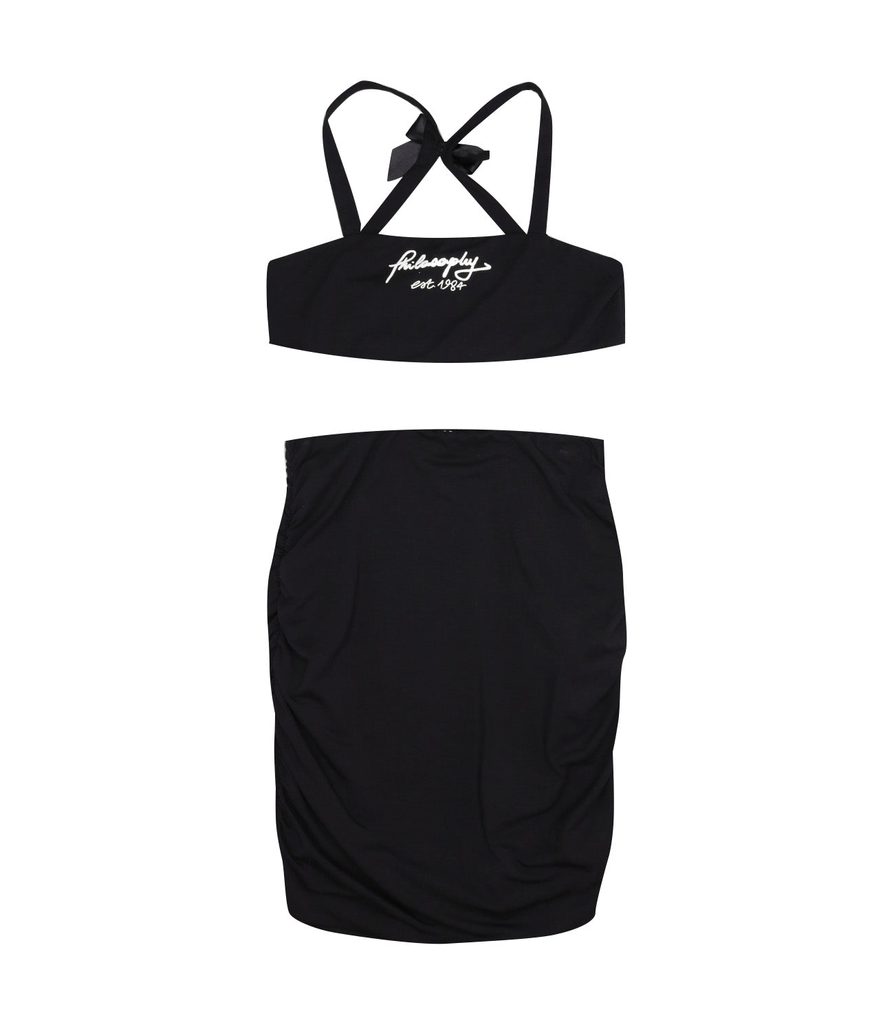 Philosophy di Lorenzo Serafini Kids | Set Top Gonna Nero