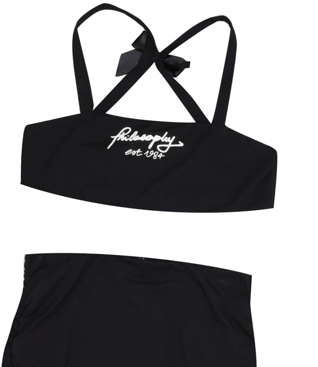 Philosophy di Lorenzo Serafini Kids | Set Top Gonna Nero