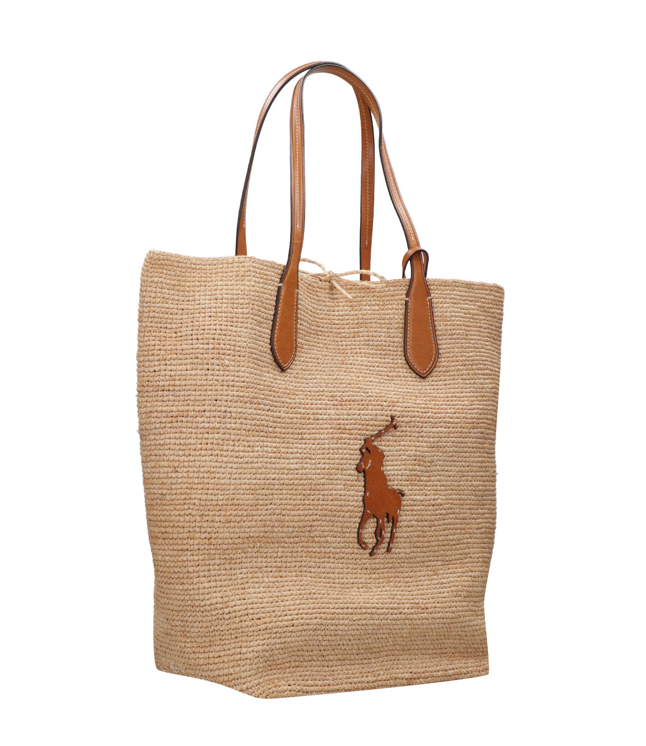 Polo Ralph Lauren | Borsa Tote Naturale e Cuoio