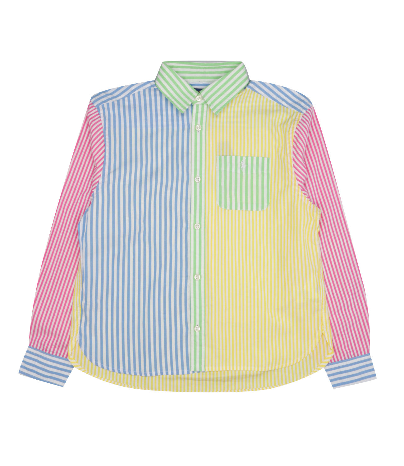 Ralph Lauren Childrenswear | Camicia Celeste Giallo e Rosa