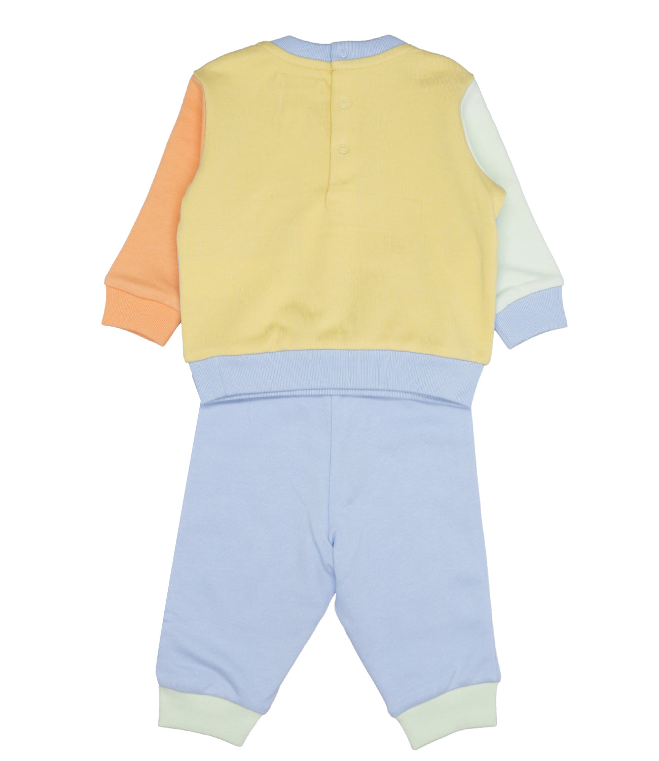 Ralph Lauren Childrenswear | Set Felpa e Pantalone Celeste e Arancio