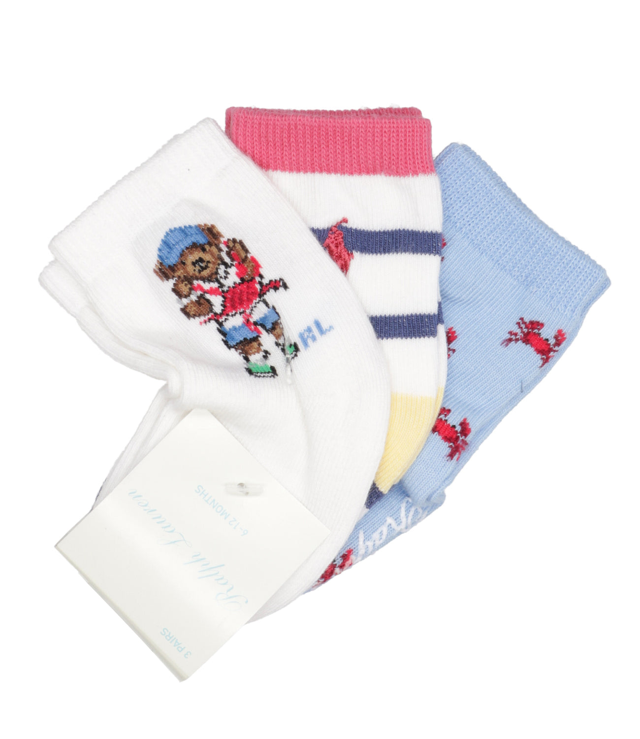 Ralph Lauren Childrenswear | Calzini Bianco Celeste Rosso