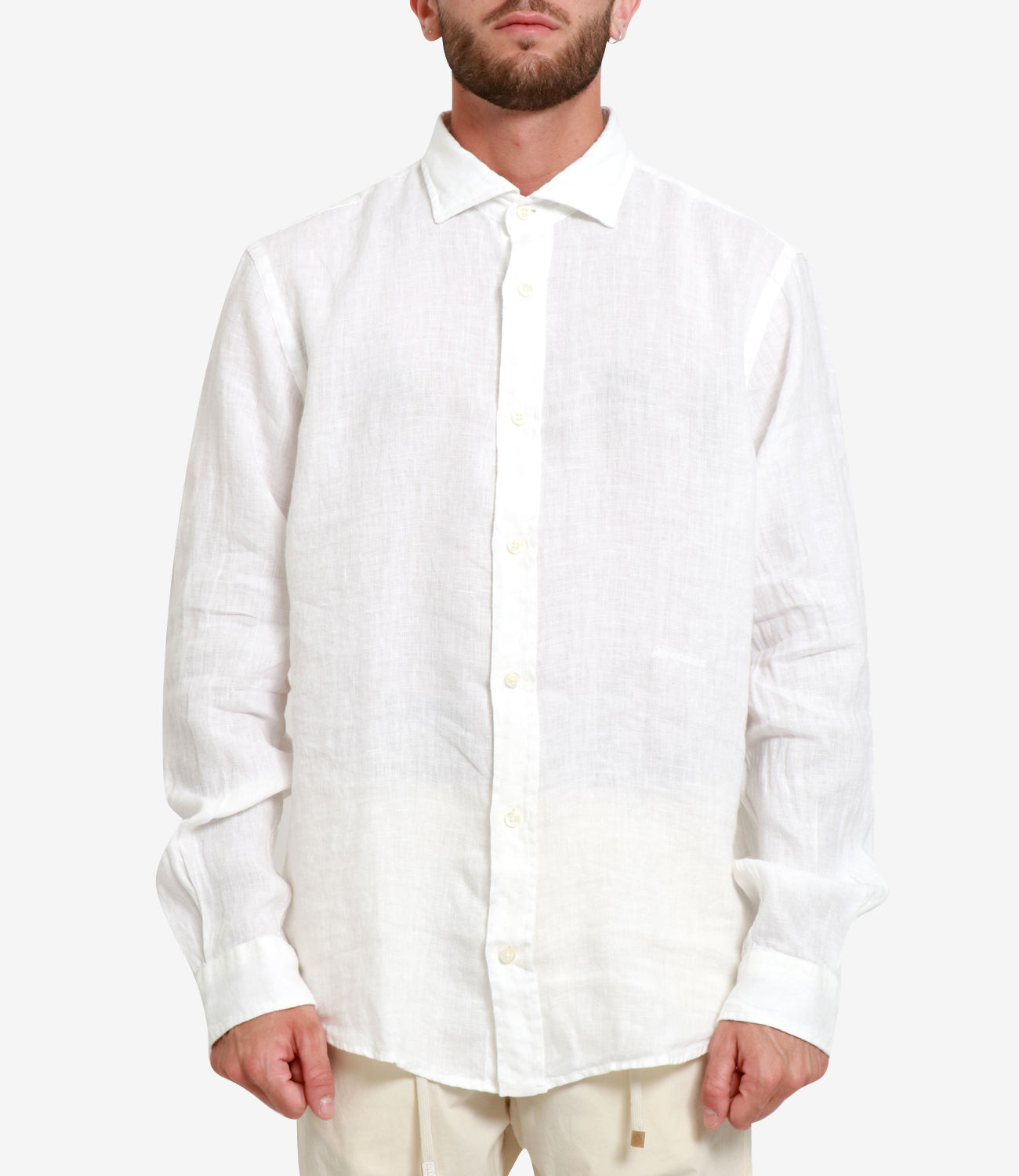 Roy Roger's Riviera | Camicia Pierce Bianco Ottico
