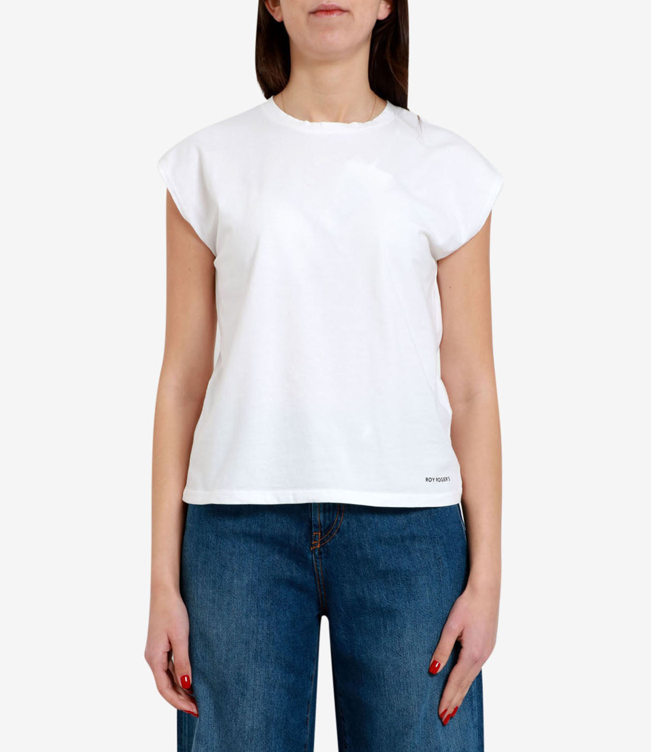 Roy Roger's | T-Shirt Sleeveless Bianco Ottico