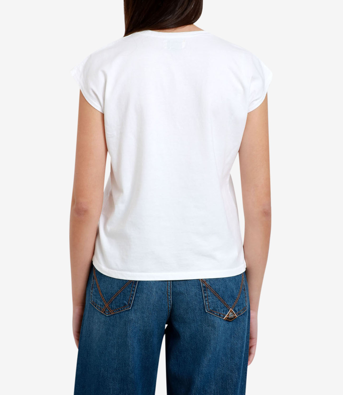 Roy Roger's | T-Shirt Sleeveless Bianco Ottico