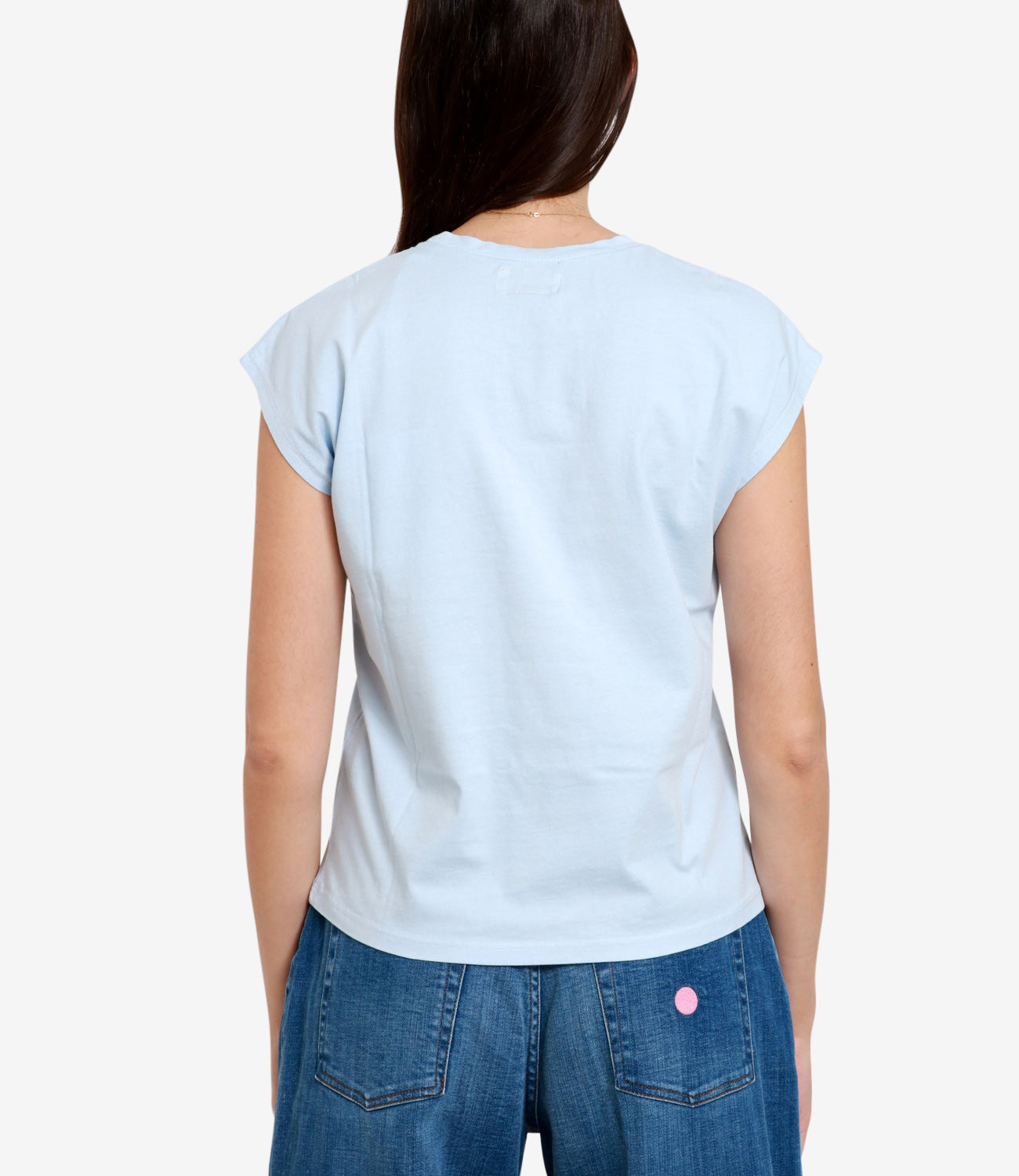Roy Roger's | T-Shirt Sleeveless Celeste
