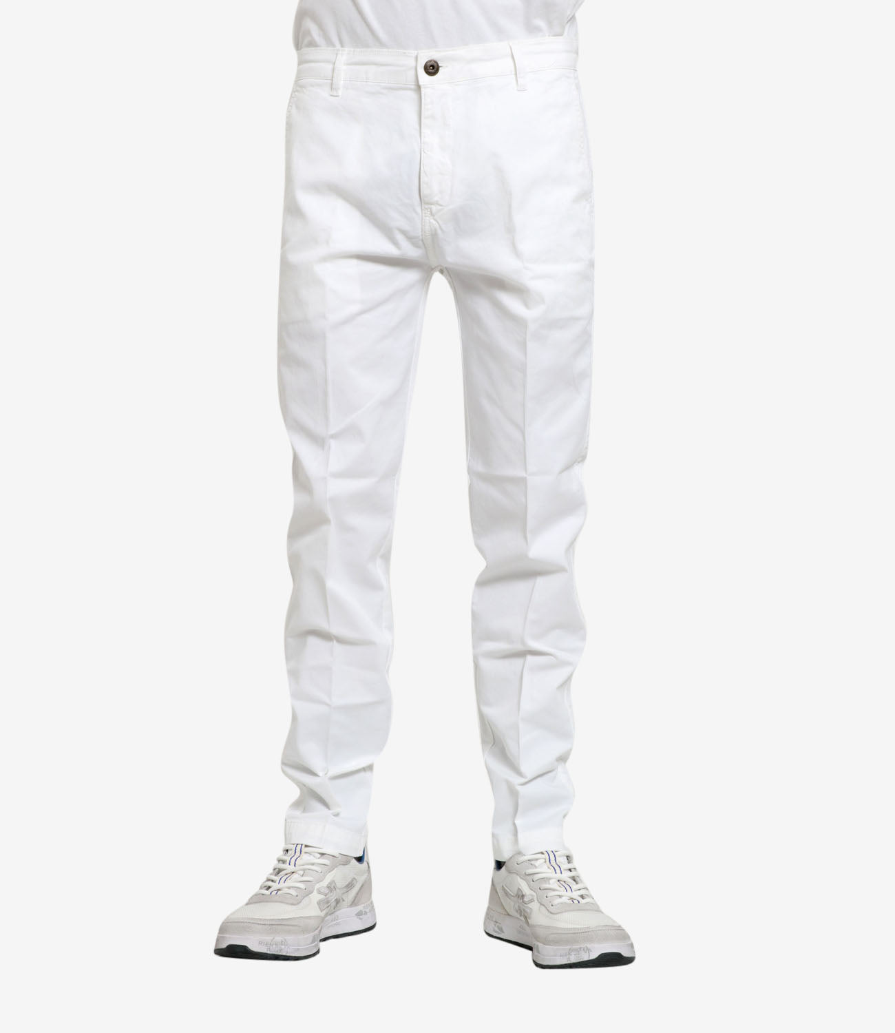 Roy Roger's | Pantalone Chino Smart Bianco