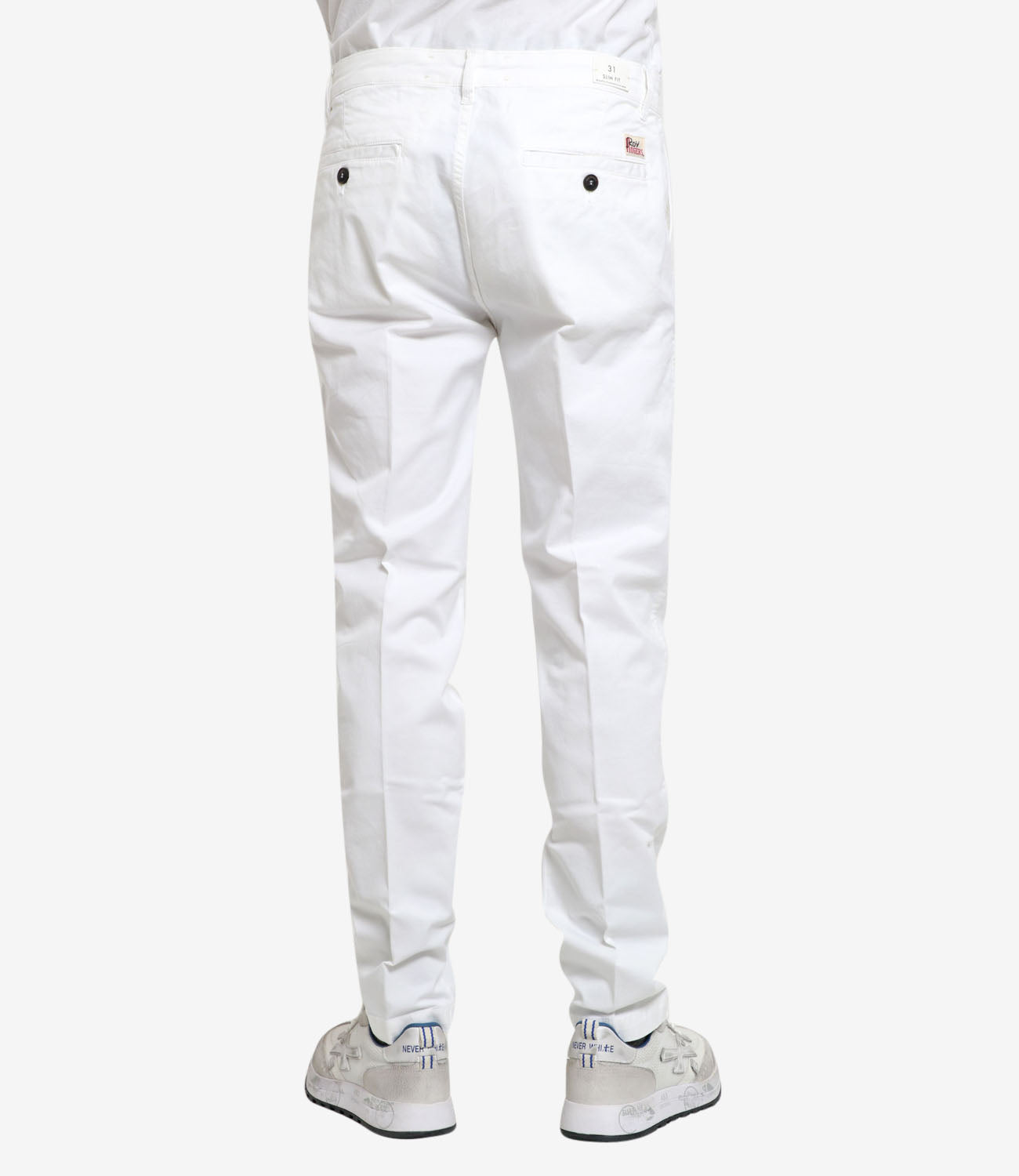 Roy Roger's | Pantalone Chino Smart Bianco