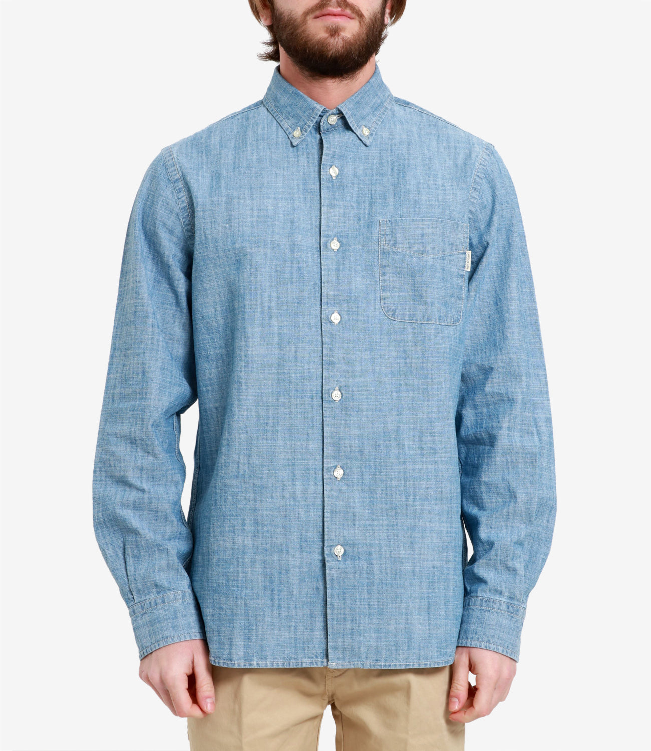Roy Roger's | Camicia Martin Chambray in Denim chiaro