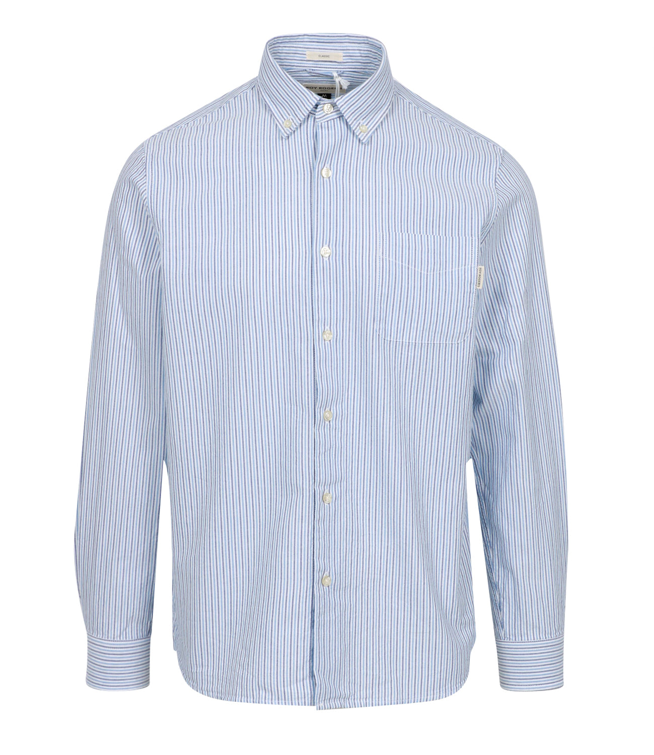 Roy Roger's | Camicia Oxford Celeste Blu e Bianco