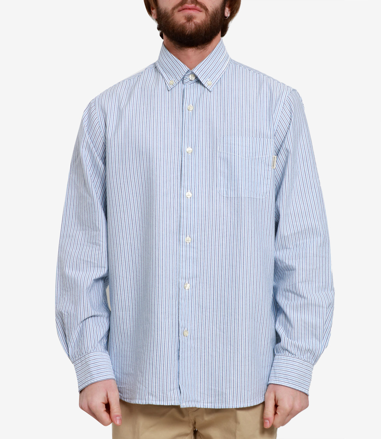 Roy Roger's | Camicia Oxford Celeste Blu e Bianco