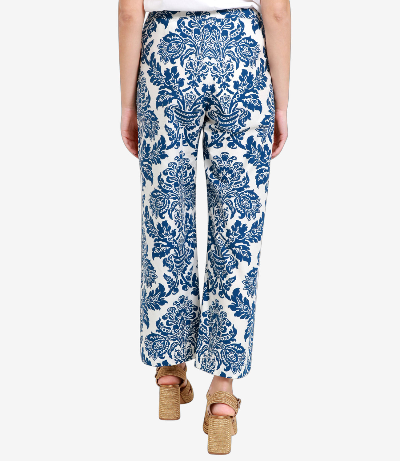 S Max Mara | Pantalone Merano Sabbia e Blu navy