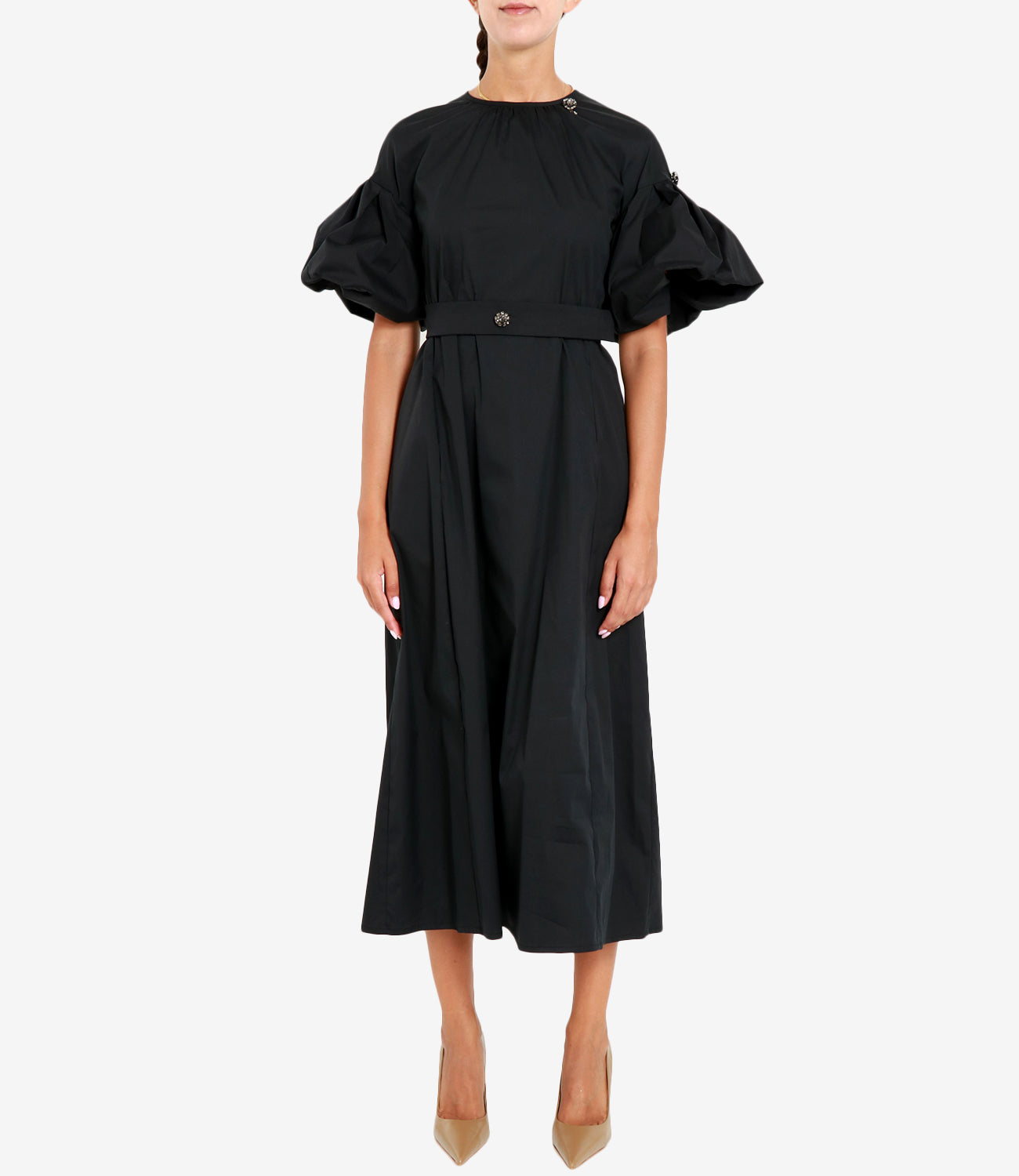 S Max Mara | Abito Rose Nero