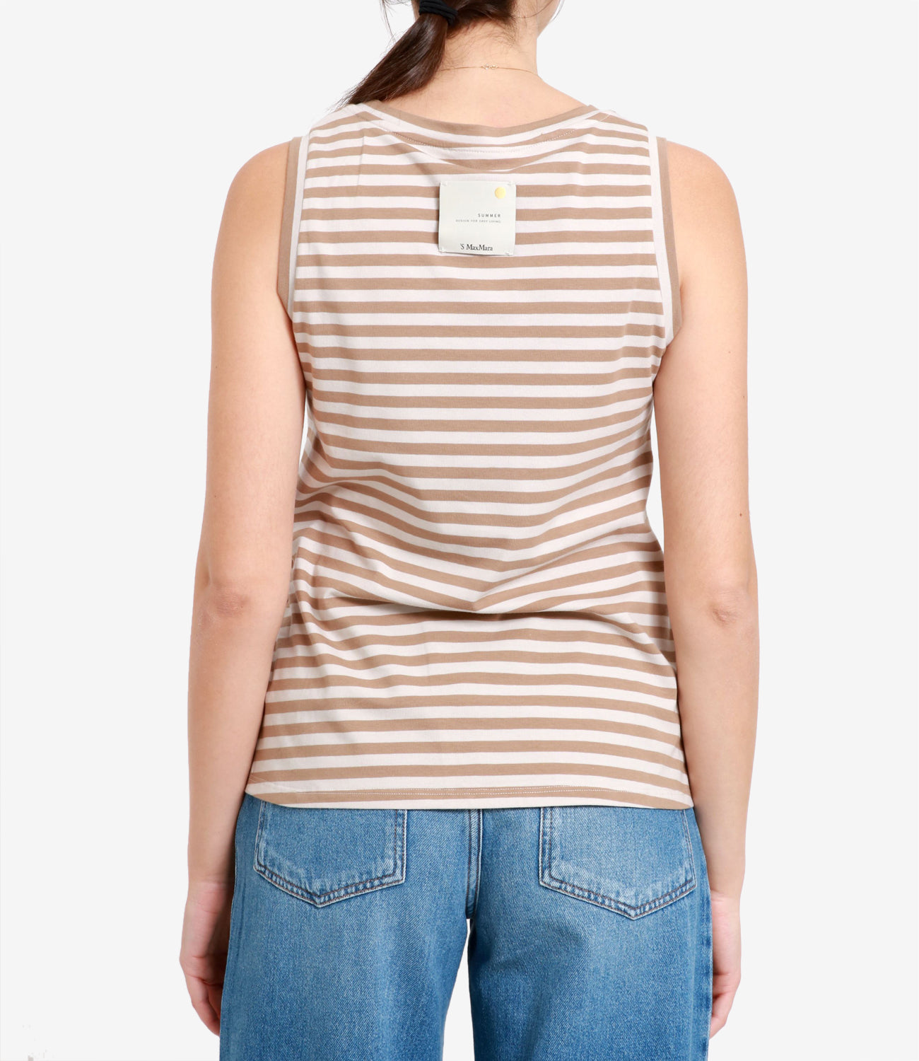 S Max Mara | Canotta Erbert Panna e Cammello