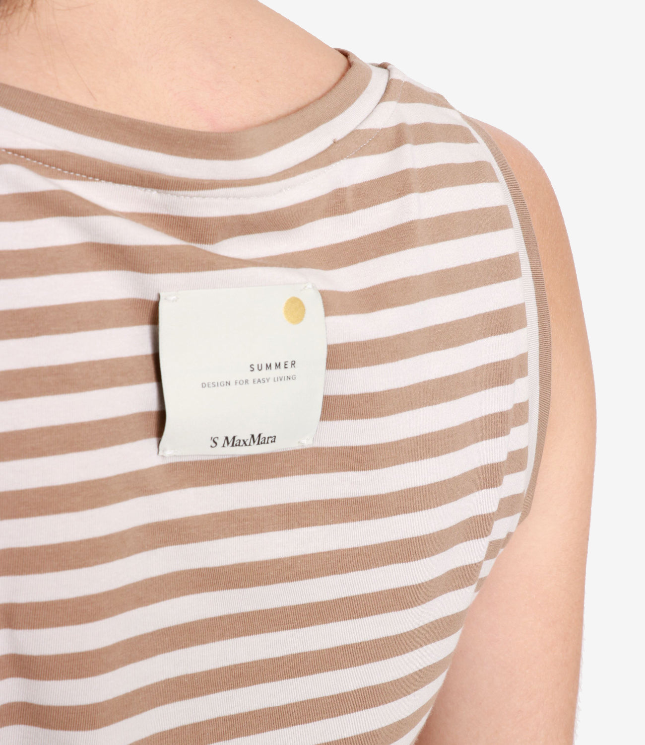 S Max Mara | Canotta Erbert Panna e Cammello