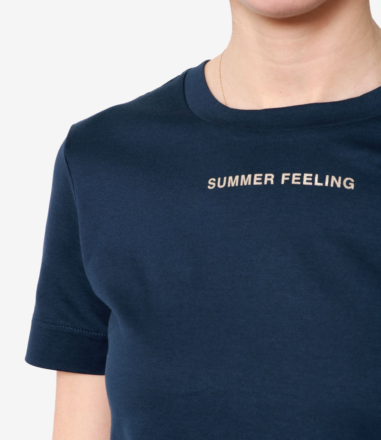 S Max Mara | T-Shirt Lusso Blu navy