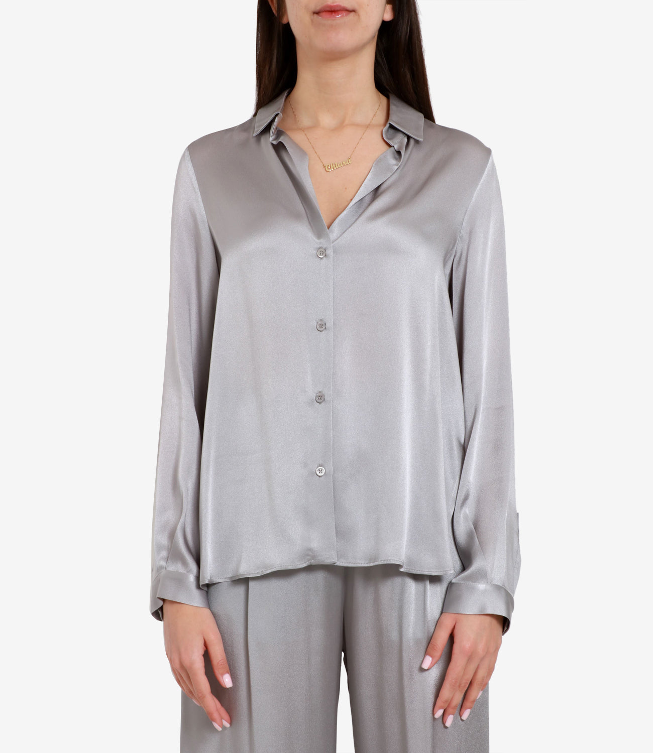Semicouture | Camicia Ava Grigio perla