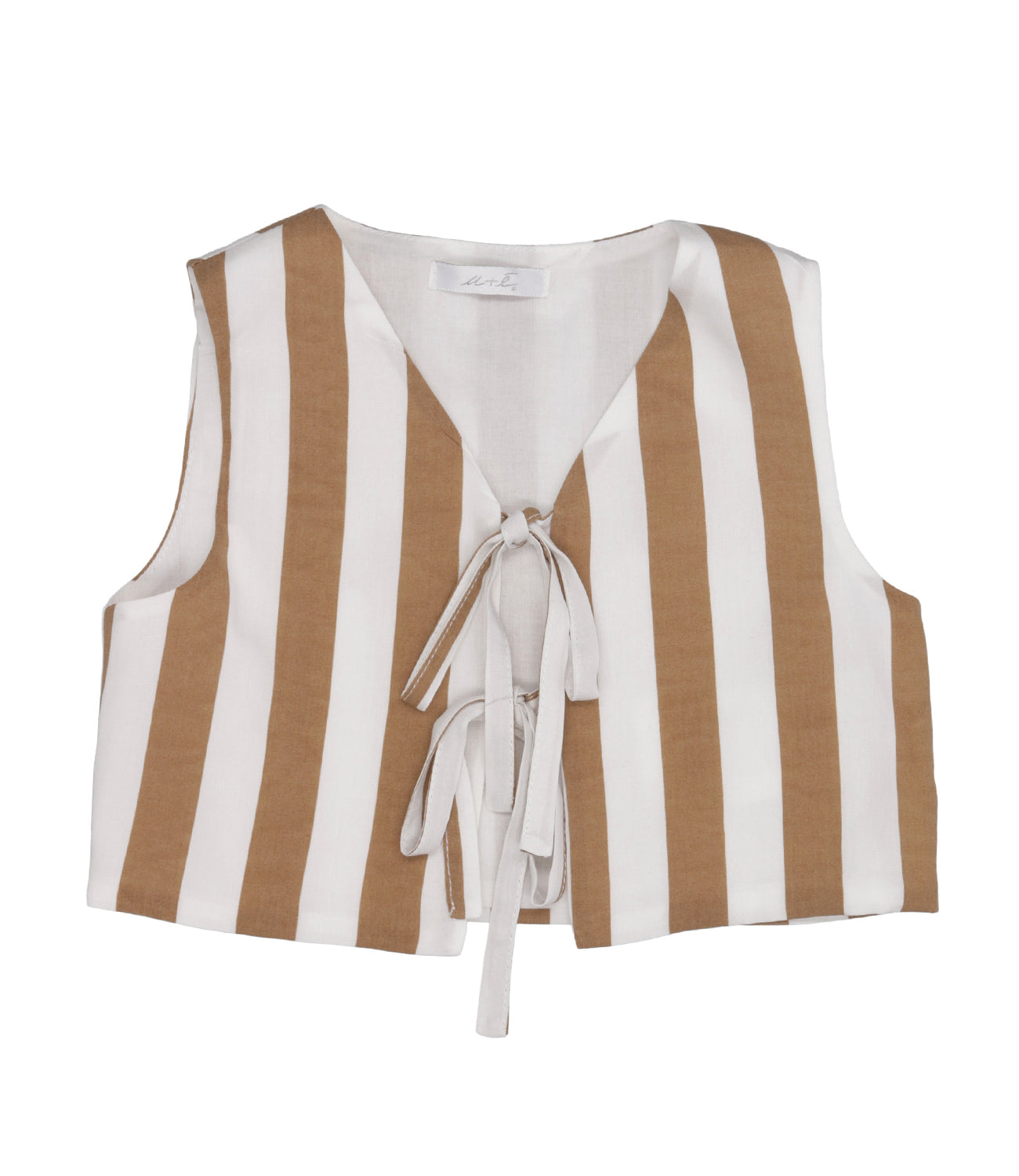 U é By Miss Grant | Gilet Nocciola Bianco