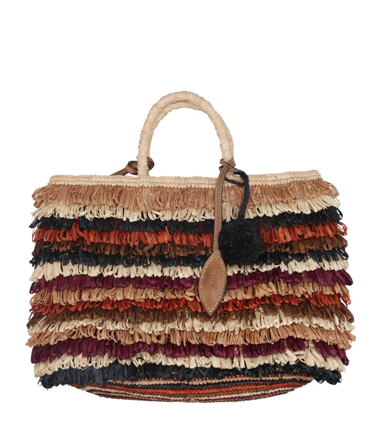 Afar | Borsa a Mano Keisha L Naturale Multicolor